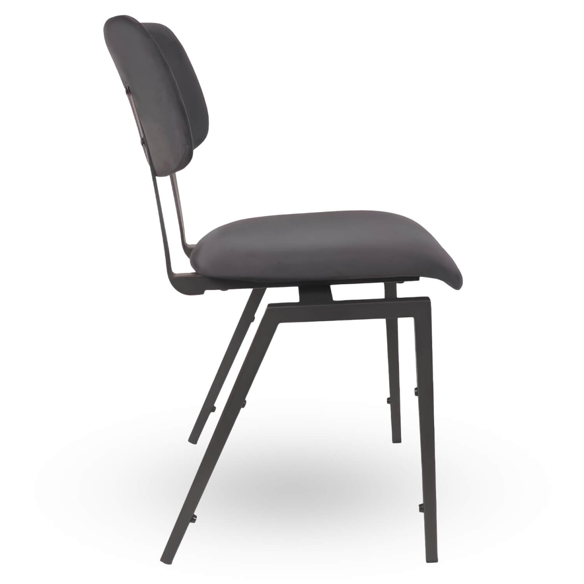Stapelbare-Schoolstoel-URBAN-Zwart-Velvet-Fluweel-Z