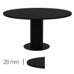 Horeca-Ronde-Tafel-Met-Onderstel-MADRID-Zwart-O170-cm-1